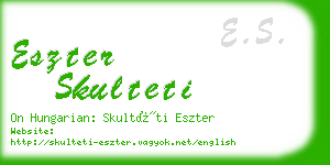 eszter skulteti business card